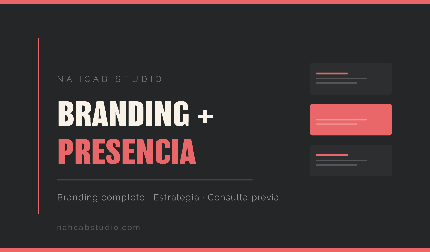 Paquete Branding + Presencia — branding completo y estrategia digital por NahCab Studio, New Jersey