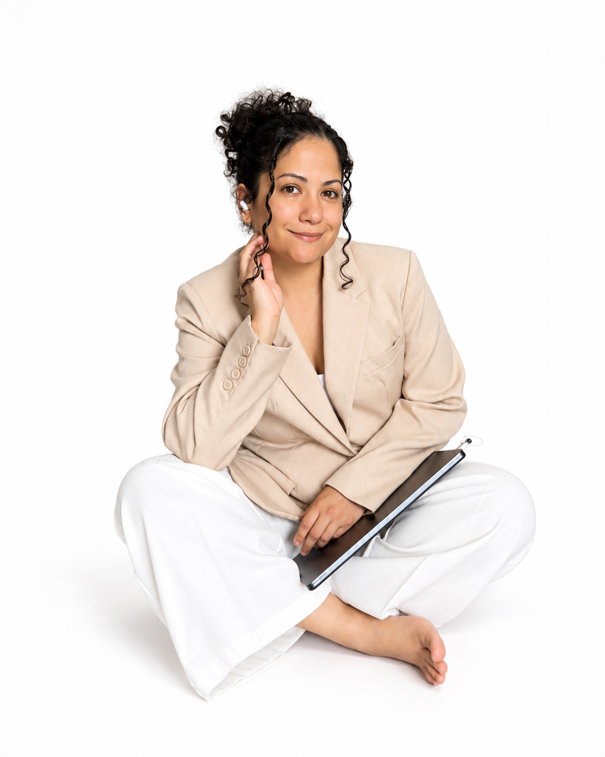 Nahomi Cabrera in the studio