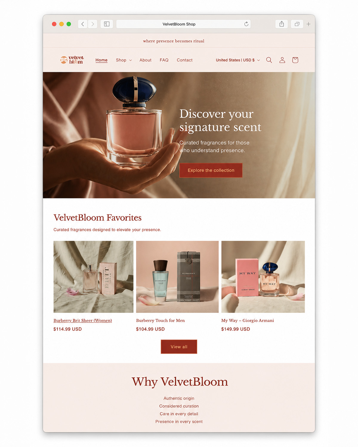 VelvetBloom — proyecto de NahCab Studio