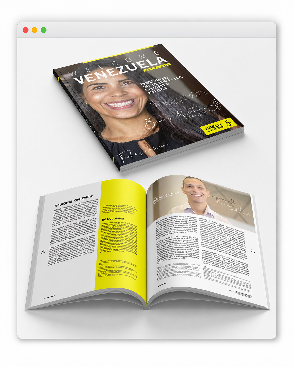 Venezuela Magazine / Amnesty International — NahCab Studio project