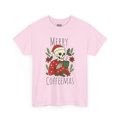 Merry Coffeemas T-Shirt — Skull Santa Coffee Holiday Tee