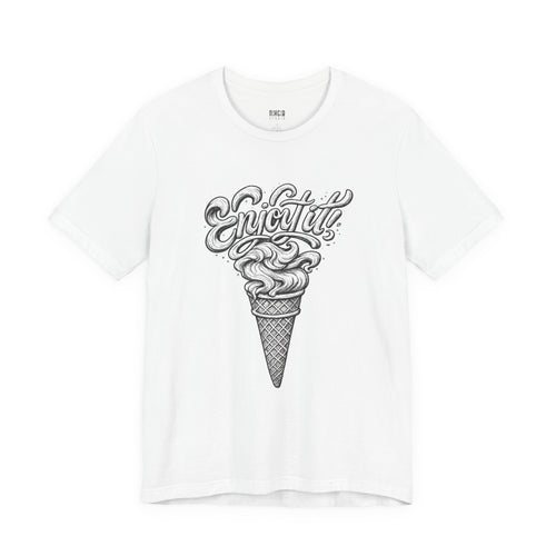 Enjoy It Social Club T-Shirt | Vintage Ice Cream Graphic Tee | Retro Front & Back Print | Unisex Summer Shirt