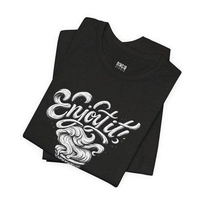 Enjoy It Social Club T-Shirt | Vintage Ice Cream Graphic Tee | Retro Front & Back Print | Unisex Summer Shirt