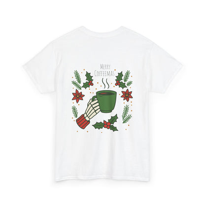 Merry Coffeemas T-Shirt — Skull Santa Coffee Holiday Tee