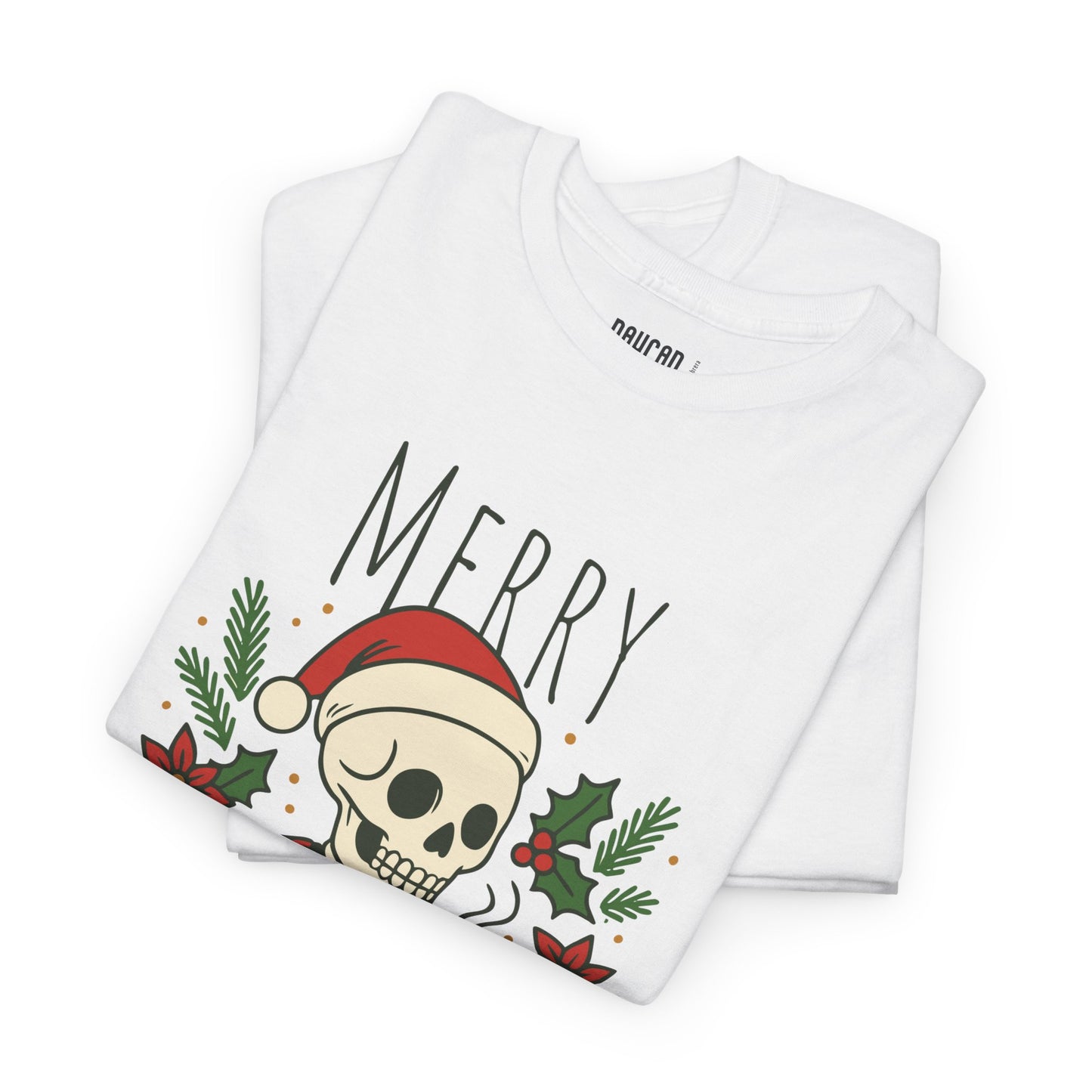 Merry Coffeemas T-Shirt — Skull Santa Coffee Holiday Tee