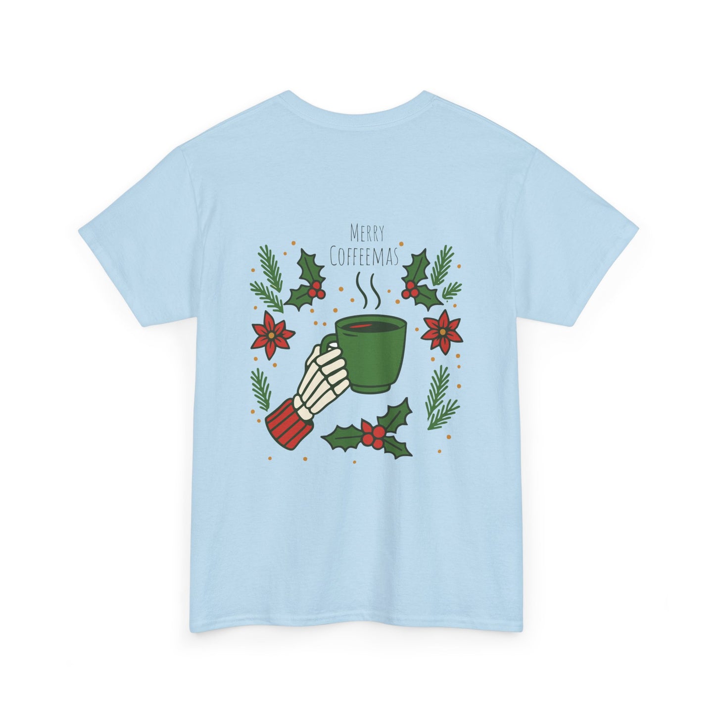 Merry Coffeemas T-Shirt — Skull Santa Coffee Holiday Tee