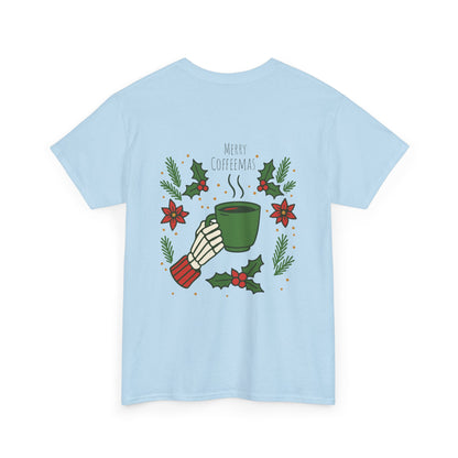 Merry Coffeemas T-Shirt — Skull Santa Coffee Holiday Tee