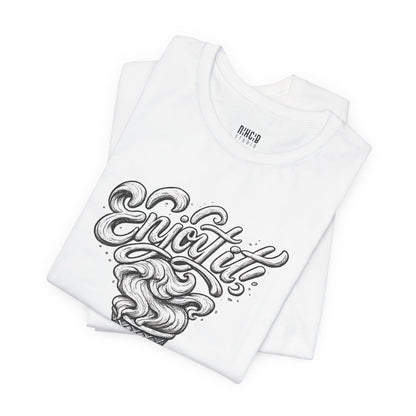 Enjoy It Social Club T-Shirt | Vintage Ice Cream Graphic Tee | Retro Front & Back Print | Unisex Summer Shirt