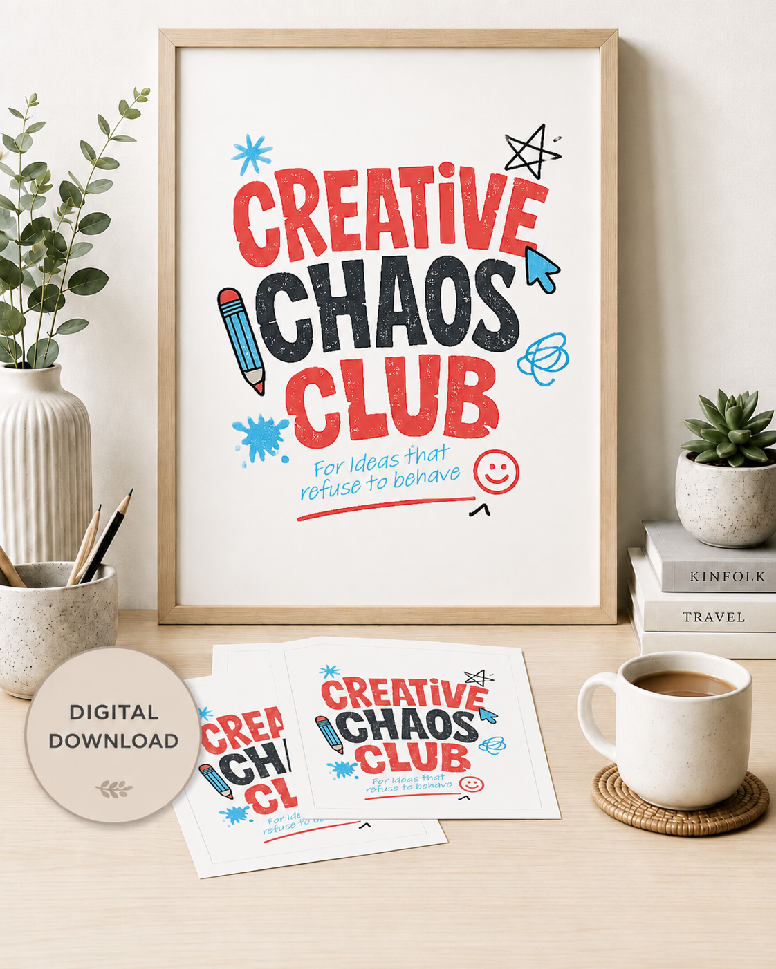 Creative Chaos Club — Digital Print File